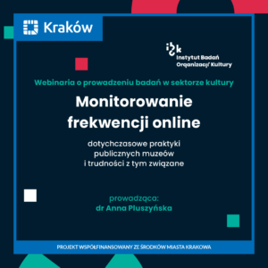 Monitorowanie frekwencji online – dotychczasowe praktyki publicznych muzeów i trudności z tym związane, dr Anna Pluszyńska