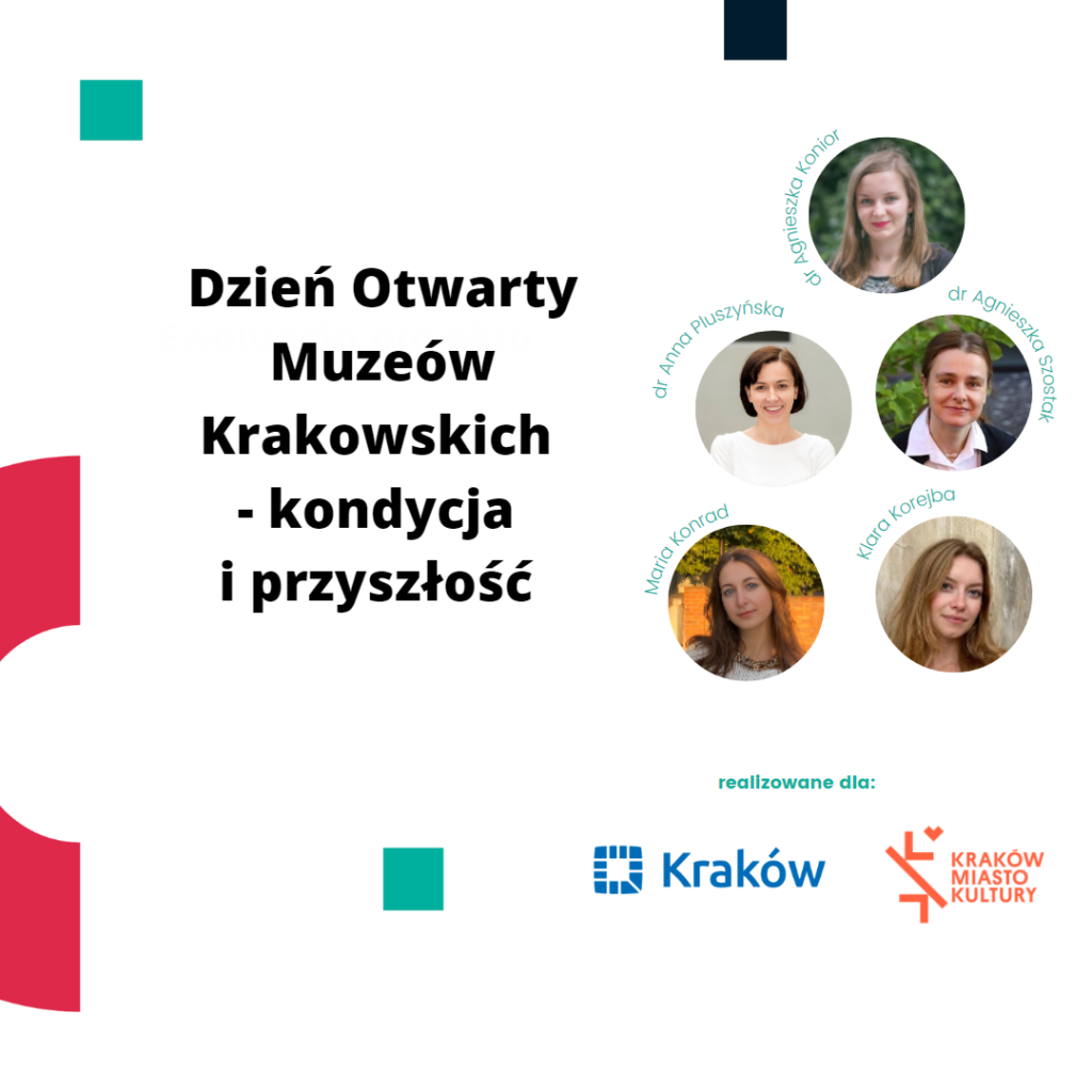 Dzień Otwarty Muzeów Krakowskich - kondycja i przyszłość. Realizacja: dr Agnieszka Konior, dr Anna Pluszyńska, dr Agnieszka Szostak, Maria Konrad, Klara Korejba