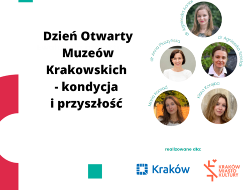 Dzień Otwarty Muzeów Krakowskich - kondycja i przyszłość. Realizacja: dr Agnieszka Konior, dr Anna Pluszyńska, dr Agnieszka Szostak, Maria Konrad, Klara Korejba